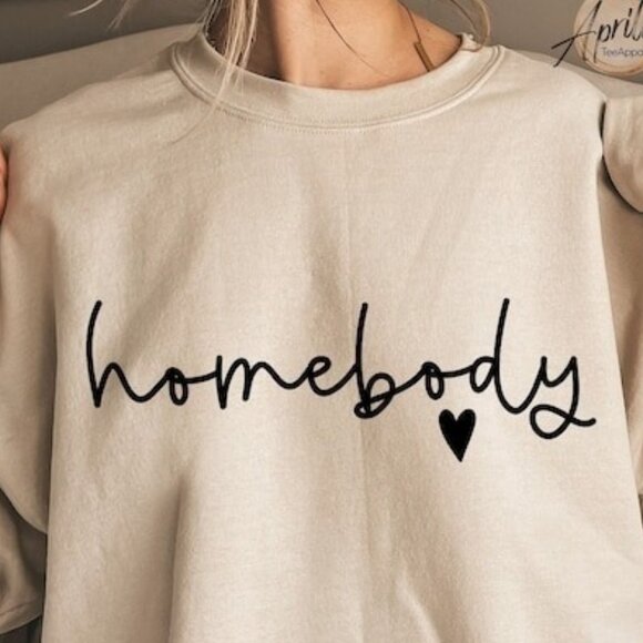 Homebody Sweatshirt, Homebody Shirt, Cozy Sweatshirt, Graphic Sweatshirt 99 - Picture 2 of 5